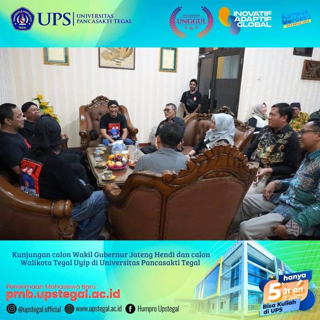 Calon Wakil Gubernur Jawa Tengah Hendrar Prihadi dan Calon Walikota Tegal H Edi Suripno SH MH Sambangi Universitas Pancasakti Tegal 2 Hendrar Prihadi