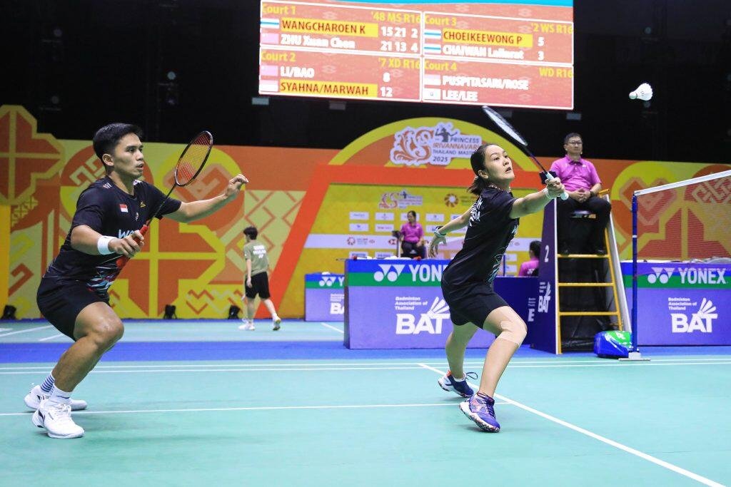 Dua Wakil Indonesia Lolos ke Babak Semi Final Turnamen Level Super 500 Toyota Thailand Open 2025 2 Amri Nita2